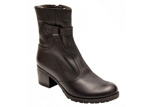 Ghete dama casual negre din piele naturala box GD204N